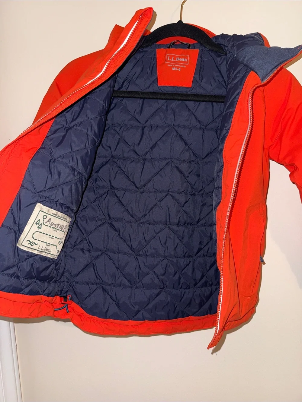 L.L. Bean Kids' Waterproof Lightweight Insulated Ski Jacket // M (5-6)